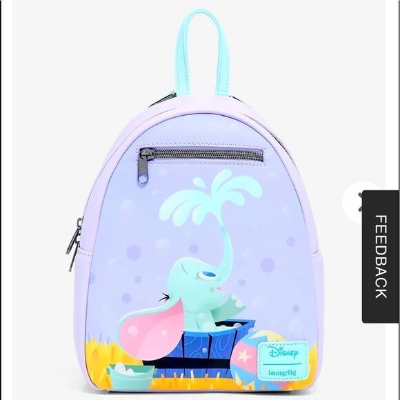 Loungefly Disney Dumbo Bath Time Mini Backpack NWT - Picture 1 of 6